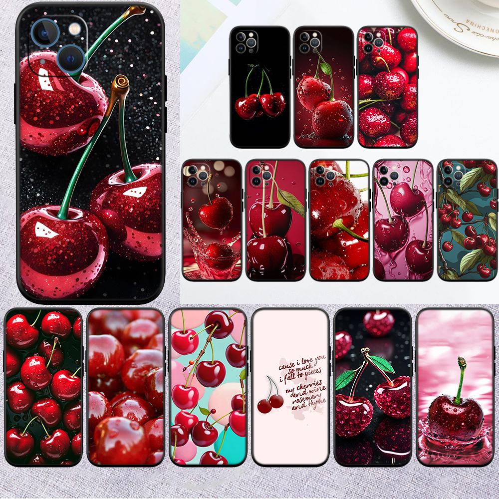 Cherry summer fruit New High-End Cover Phone Case for iPhone SE XS XR 17 16E 12 11 Pro Max Mini Air