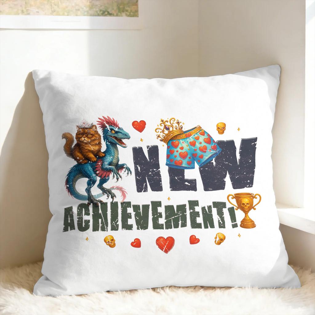 Dungeon Crawler Carl New Achievement Pillowcases  Fashion Pillow Case For Sofa Home Decor Soft Pillow Cover