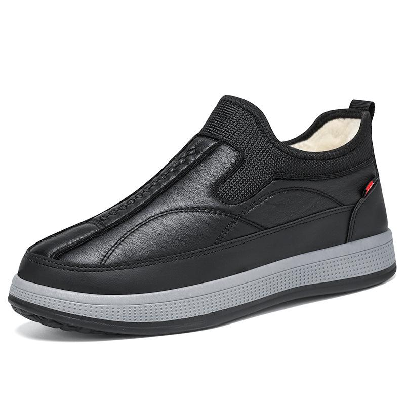 Cotton Shoes Winter New Outdoor Casual Comfortable Men's Shoes Keep Warm One Pedal Piled Thickened Dad Shoes