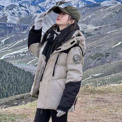 Dunjacka Dam Ny Vinter Arbetskläder Bomullsjacka Förtjockad Koreansk Bomullspäls Parjacka