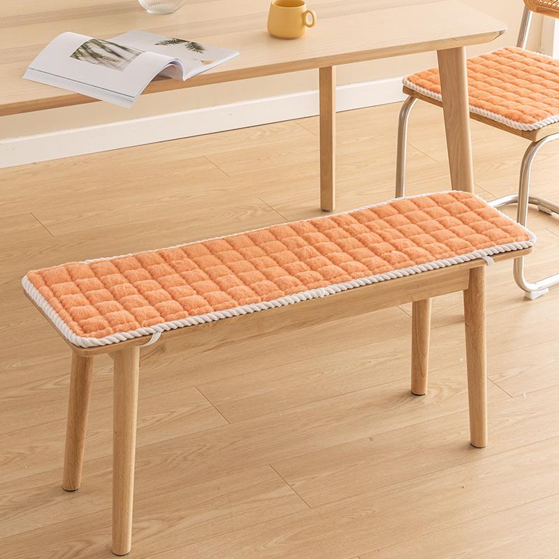 Зимняя толстая плюшевая длинная подушка для скамьи, мягкий коврик для стула, прямоугольная подушка для скамьи, чехол для деревянного дивана, подушка для сиденья 30x80cm