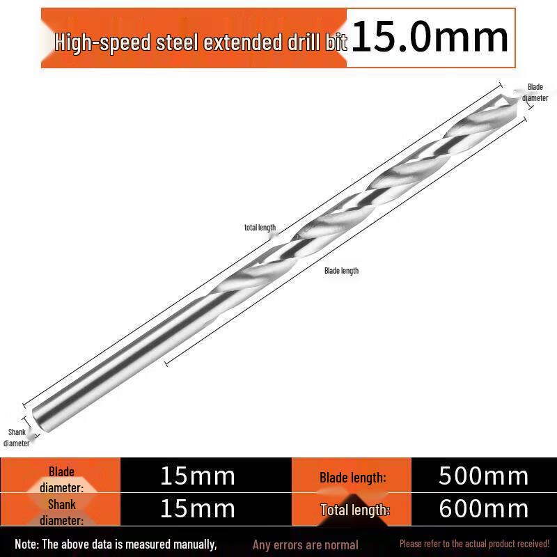 

UMLO HSS Extra-Long Straight Shank Twist Drill Bit