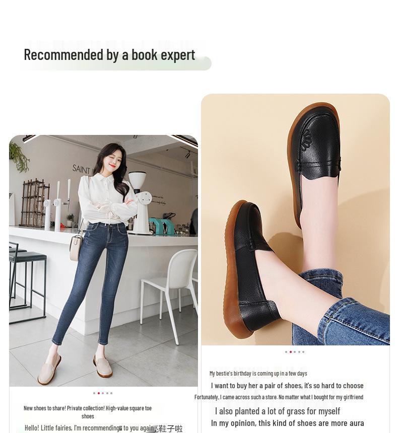 Jesień 2025 Damskie Wsuwane Modne Buty Antypoślizgowe dla Mam, Rozmiary 35-41