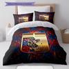 Genoa C.F.C. Logo Bedding Quilt Set Quilt Cover Pillowcase Home Decoration Birthday Gift (1 * Duvet Cover + 2 * Pillowcase, Without Core)