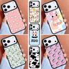 Animal Cute Cartoon Cow Phone Case for iPhone 16e 15 14 13 12 17 Pro Max Plus Air 17pro Cover Coque