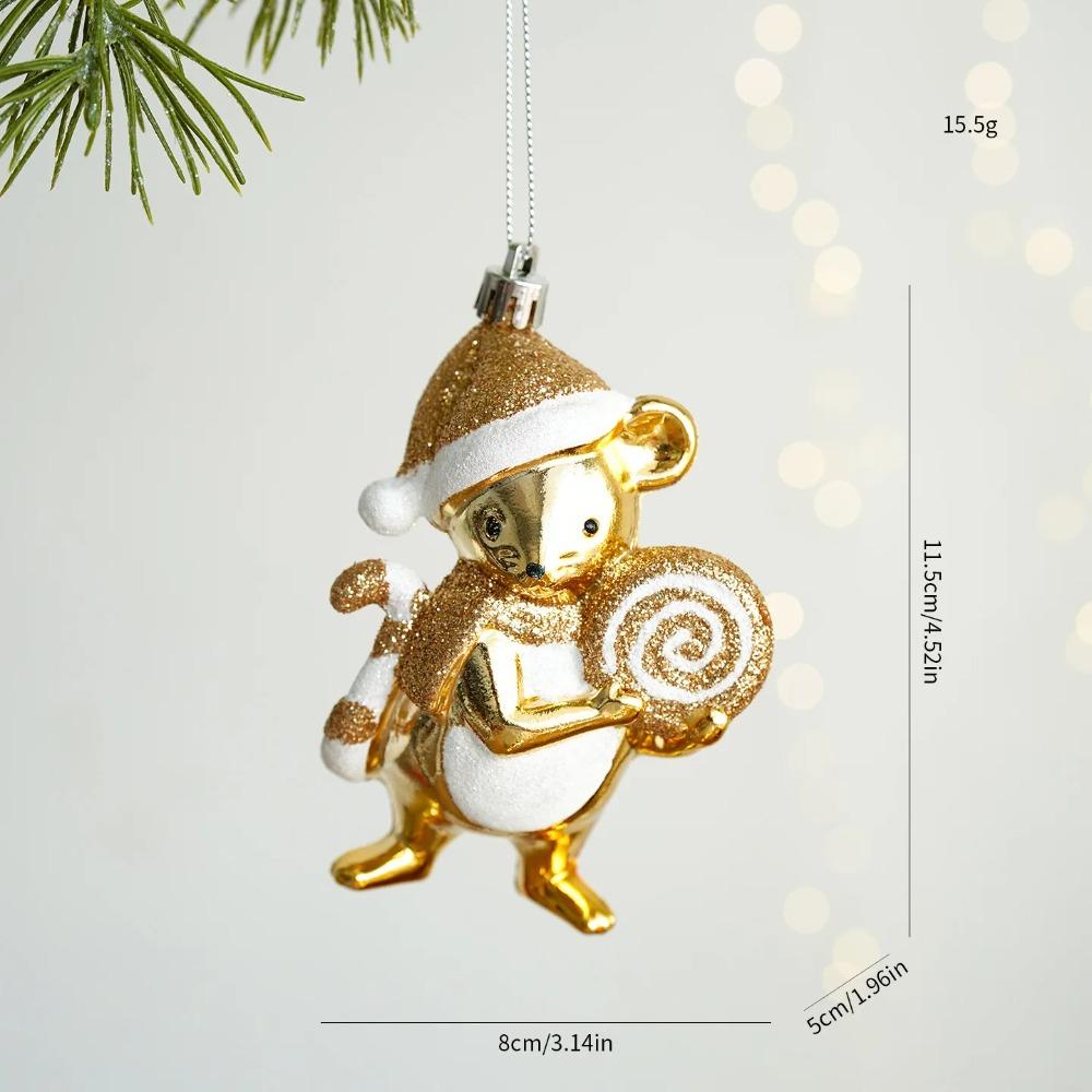 Christmas Atmosphere Balloon Dog Small Pendant Christmas Tree Snowflake House Pendant Small Ornament Wreath Accessory