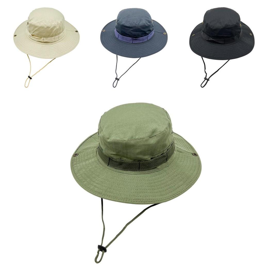 Tactical Sun Hat Olive Green  Flat Top Uv Protect Breathable Outdoor Fishing
