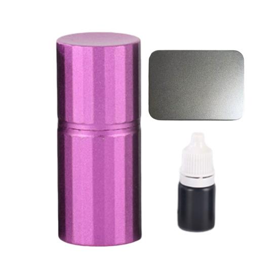 Golf Ball Stamp Aluminum Alloy Golf Ball Engraving Tool Bright Color Portable Compact Golf Ball Marker