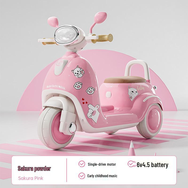 Children's Electric Ride-On Tricycle: Battery-Powered Motorcycle Toy with Remote Control for Boys and Girls