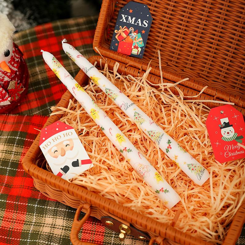 Beautiful Long Burning Smokeless Christmas Decoration Candles