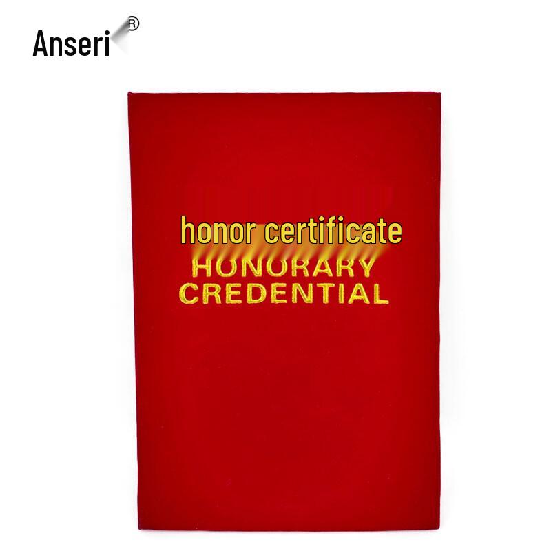 Ancerui Horizontal Velvet Award Certificates (5-Pack)