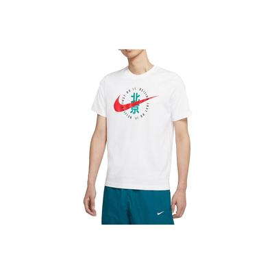 Camiseta Esportiva Leve e Confortável Masculina Tops Branco CZ3579-100