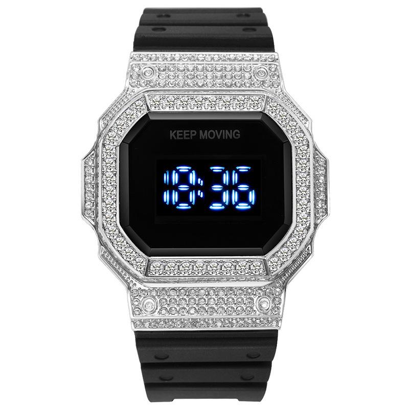 Мужчины Женщины Цифровые Часы С Подсветкой Недели Отображение Даты Циферблат Цифры — фото 10