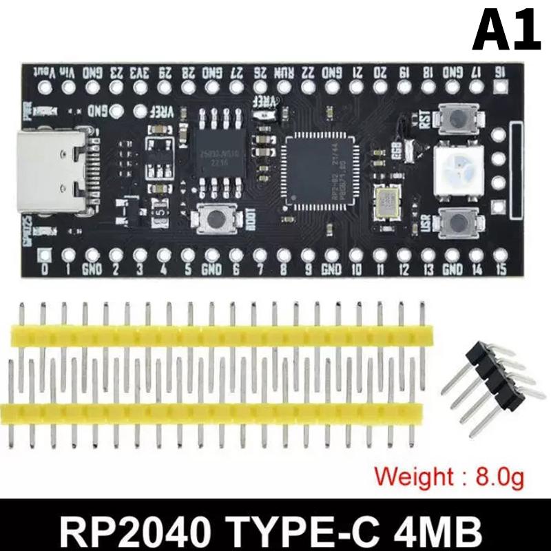 1Pc Rp2040 Core Board Type-C Usb-C For Raspberry Core Board 4Mb /8Mb/16Mb Rp2 Raspberry Pi Microcontroller Pico Micropython