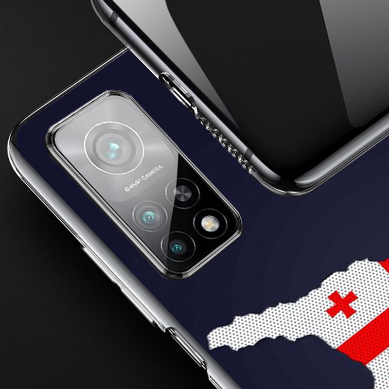 Georgia Flag Phone Case For Xiaomi Redmi Note 15 14 13 12S 12 Pro Plus 11S 11E 11 11T 10S 10 Art Soft Pattern Cover Redmi Note 1
