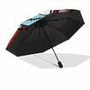 1pc Nightmare Before Christmas Folding Umbrella - Compact Travel Umbrella with 8-Rib Design, Manual Open/Close yy250728031
