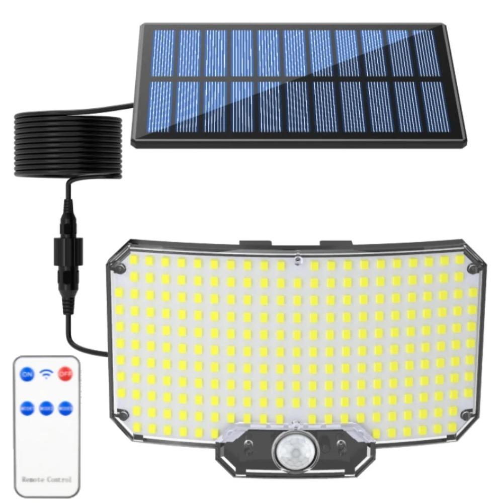 High Efficiency Solar Outdoor Lamp Featuring 234 LEDs Motion Sensor Technology 3 Operating Modes IP65 Waterproof Garden Light