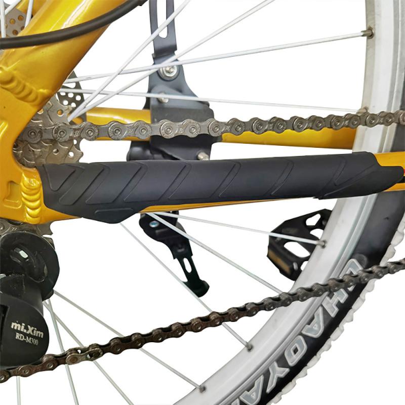 1Pc Silicone Bike Chain Sticker Bicycle Frame Protector Chain Guard Sticker Frame Guard Scratch Resistant Protector Accessories