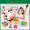 Novo Kit de Massinha Colorida Cartoon Vaca Fofa Fabricante de Macarrão Brinquedo Infantil Para Diversão Criativa