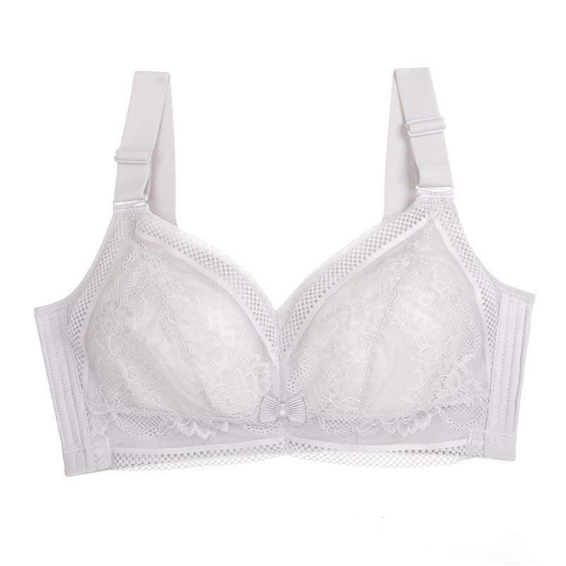 Women's Thin Bra Full Cup Underwear Plus Size Bra Without Steel Rim Push Up Bra