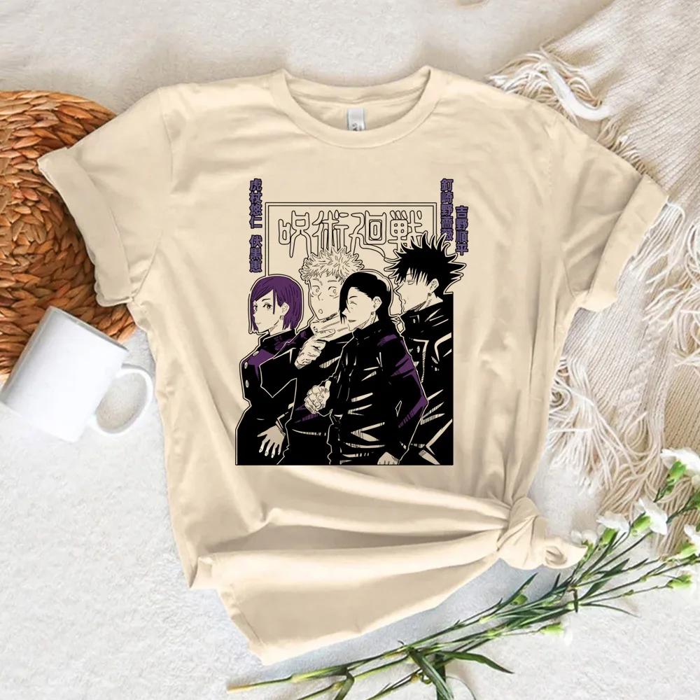Toji Fushiguro Jujutsu Kaisen Gojo Tshirt Women Manga Designer Tshirt Girl 2000s Clothing T-shirt
