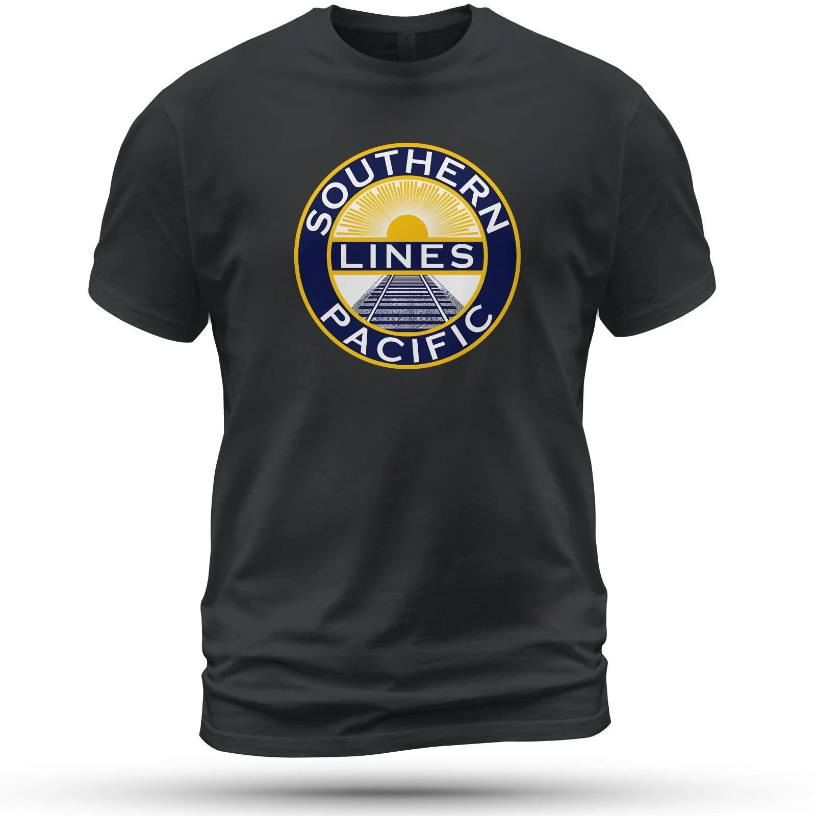 

Southern Line Pacific Logo Pacific Railroad T-Shirt Funny Size S-5XL Made in USA 2XL
