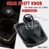 For Seat Leon 5 Doors 2012 2013 2014 2015 2016 2017 2018   5/6 Speed Gear Stick Shift Knob Level Leather Boot