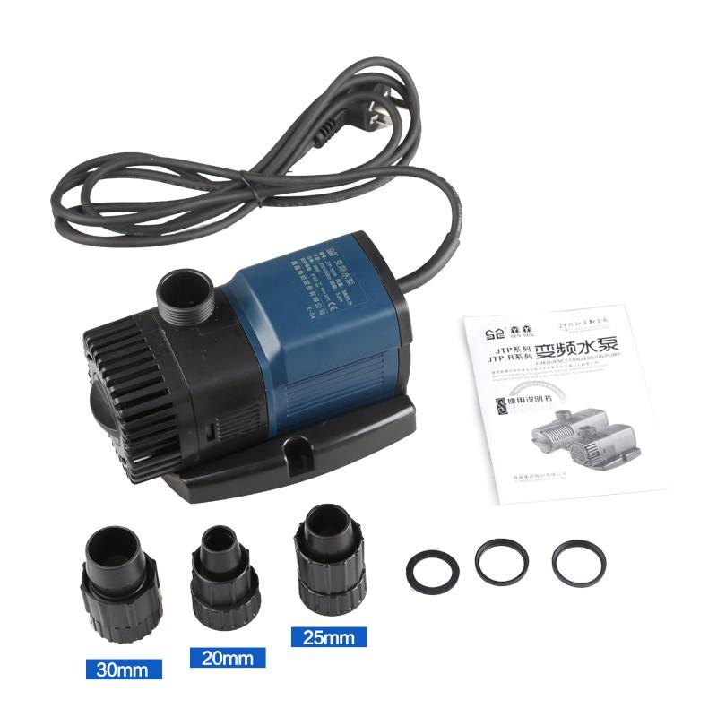 Silent Variable Frequency Large Flow Submersible Water Pump for Seafood Fish Tank Pond Circulation Plastic Square Accessory