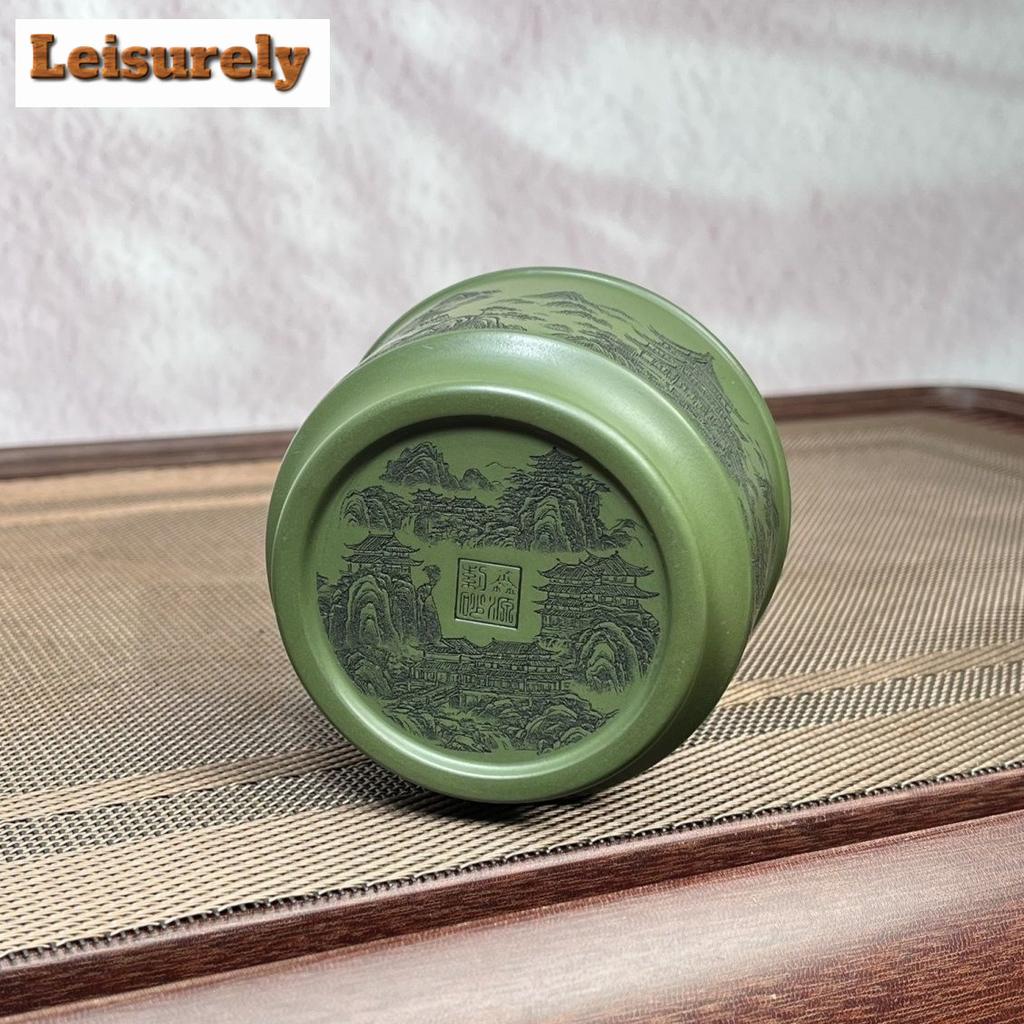 150ml Yixing Zisha Landscape Teacup Aesthetic Tea Bowl Sample Tea Cup Tea-tasting Smelling Cup Chazhan Master Cups Drinkware