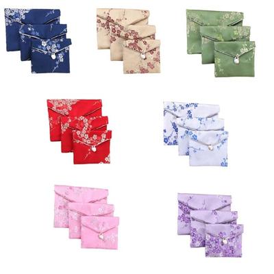 Brocade Earring Keeper Pouch Featuring Secure Compartments for Travel and Home Storage