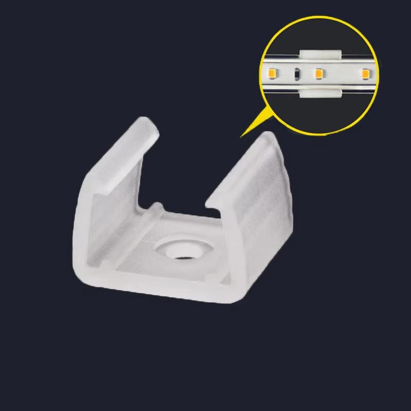 50pcs Led Connector Fix Clips LED Lighting Accessories Mounting Fixing on Wall For 9-12MM COB RGB 5050 Neon Strip Light