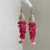 Bohemian Mediterranean Big Fish Earrings Shiny Shell Scale Statement Earrings for Women Daily Casual Wear
