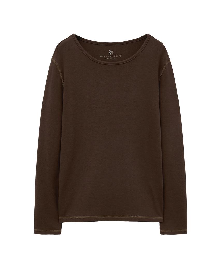 Siyajyu Sitp5225 Deco Stitch Comfort T-Shirt_Brown
