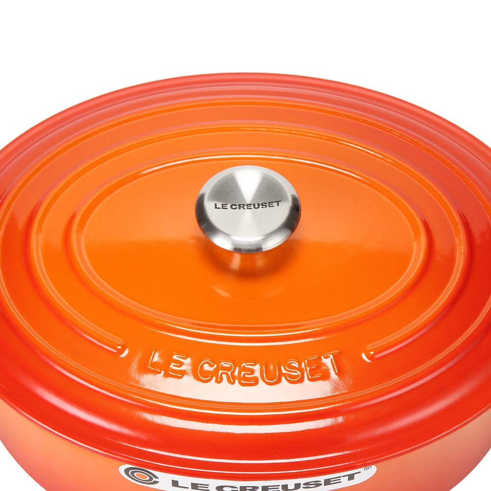 Le Creuset SIGNATURE Signature Cocotte Ovale 27 Cm Orange Pot New Life [Le Creuset] Two-handed [Item]
