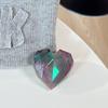 Magnetic Paste Three-Dimensional Laser Heart-Shaped Creative Desktop Drama Mobile Phone Airbag Bracket Transparent Telescopic Ring