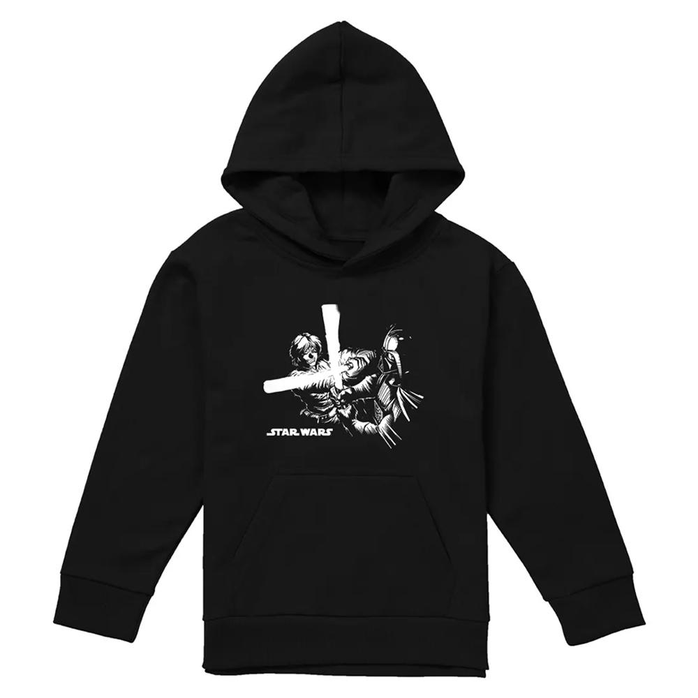 Star Wars Childrens/Kids Lightsaber Fight Manga Hoodie