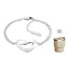 Hollow Design Love Stainless Steel Bracelet Women's Silver 19348194 35000758-1-Silver F