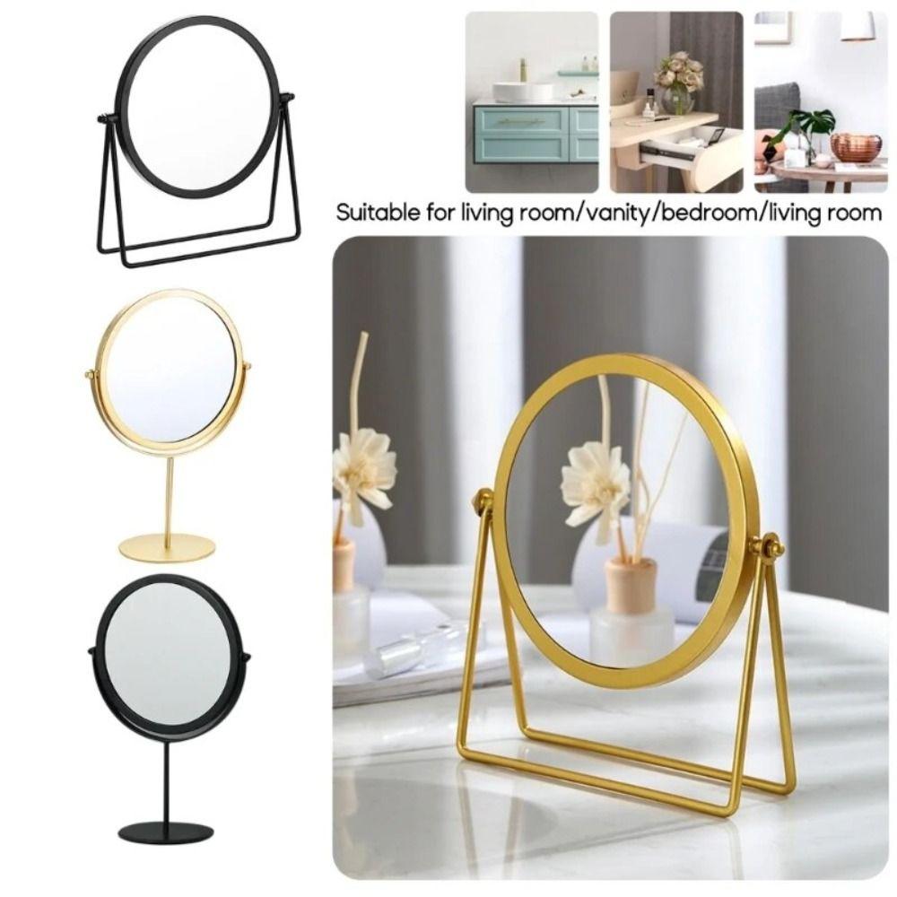 High-definition Rotating Desktop Mirror European-style Dormitory Beauty Mirror  Dressing