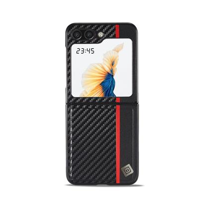 For Samsung Z Flip 6 Ultra Thin Carbon Fiber Leather Case For Samsung Z Flip 5 4 3 Z Fold 6 5 4 3 5G Case