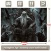 Party Backdrop Viking King Wolves Majestic Fantasy Throne Scene Ravens Event Event Photo Background Party Decor