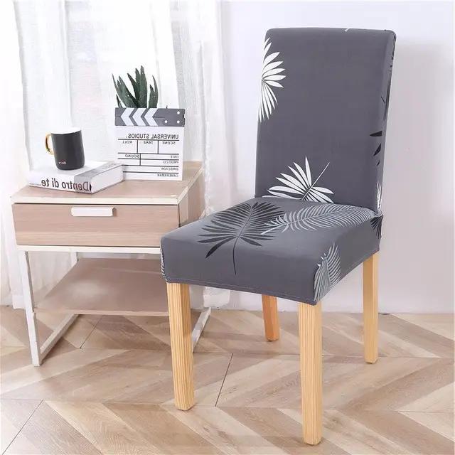 New Geometric Dining Chair Cover Spandex Elastic Chair Slipcover Case Stretch Chair Covers for Wedding Hotel Banquet Dining Room