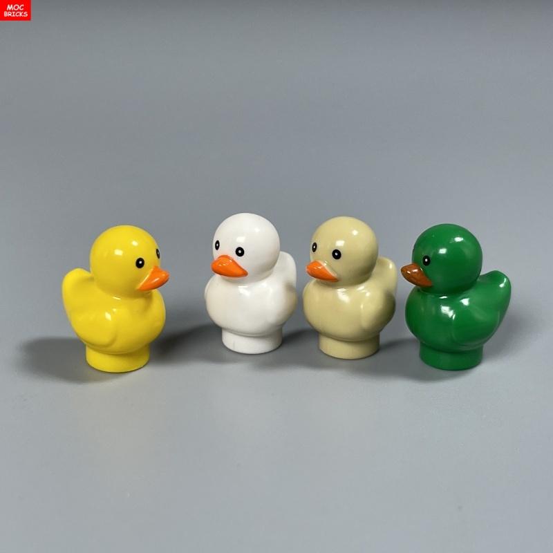 Ladrillos MOC Escena de Selva Bosque Animal Terrestre Cisne Conejo Ratón Pájaro Perro Ensamblar Bloques de Construcción Juguetes para Niños Muñeca de Plástico