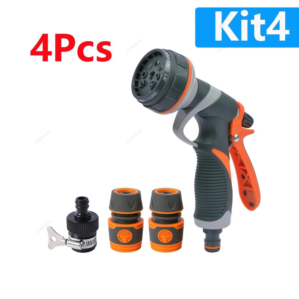 1-5Pc Garden Watering Gun 8 Modes High Pressure Sprayer Adjustable Irrigation Watering Nozzle Plant Lawn Yard Watering Sprinkler