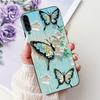 For Samsung Galaxy A90 5G Phone Case For Samsung A90 5G SM-A908B Elegant Floral Cat Painted Black Silicone Soft TPU Cases