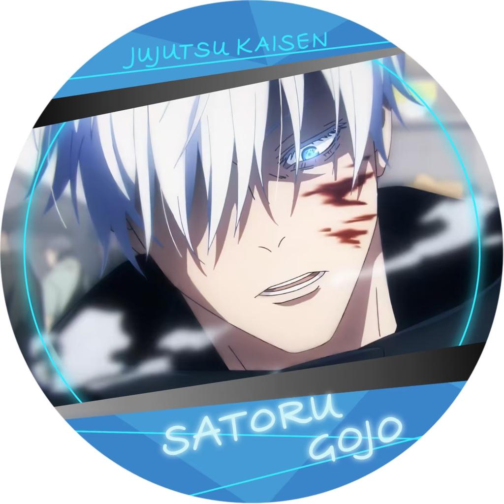 Anime Jujutsu Kaisen Gojo Satoru Tinplate Brooch Pins, Figure Icon Badge, Handmade Brooches, Breastpin for Backpack Clothes