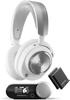 SteelSeries Arctis Nova Pro Wireless Gaming Audio with Active Noise Compatible with Switch and White Headset, White, Lightweight, Closed-Back,