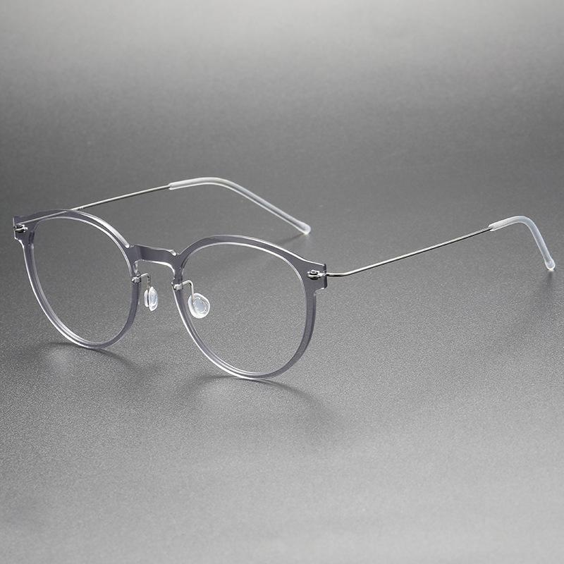 Denmark Designer Ultralight 4.7g Titanium Eyeglass frames Men Women Vintage Round Optical Glasses Frames Computer Eyeglasses