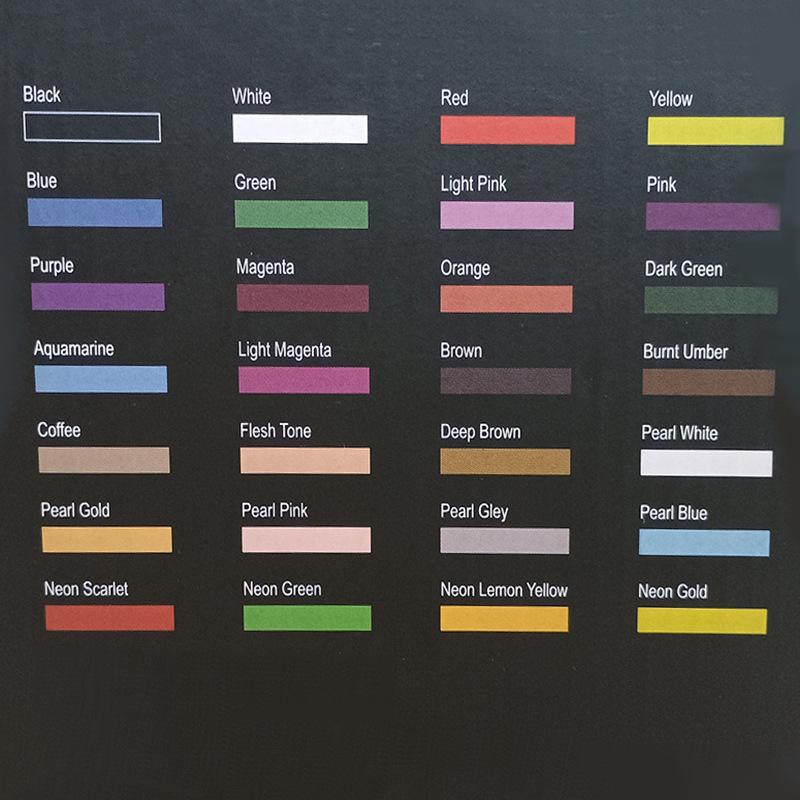 30ML Multi-functional Water-Based Acrylic Airbrush Paint Set - 28/12 Colors for Model and Canvas DIY Projects