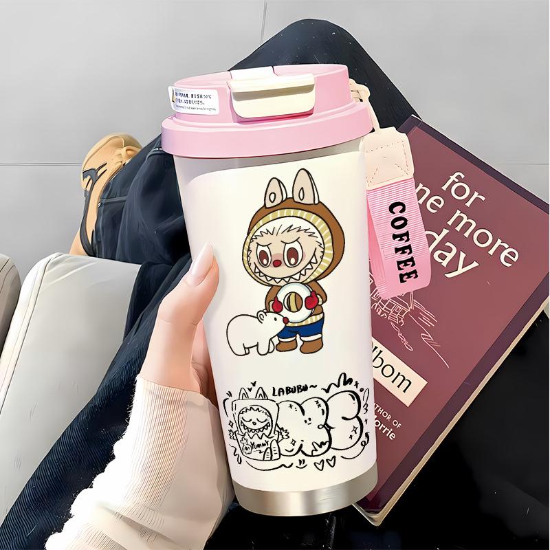 Slámkový hrnek na vodu Velká kapacita 316 Nerezová ocel Vysoká hodnota Termoska na dvojí pití Hrnek na kávu do auta