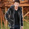 Fashion Winter Mens Coat, Hooded Coat, Warm Overcoat, Men Fluffy Plush Coat, Male, Plus Size